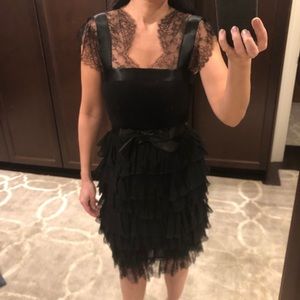 Oscar de la Renta Black Cocktail Dress